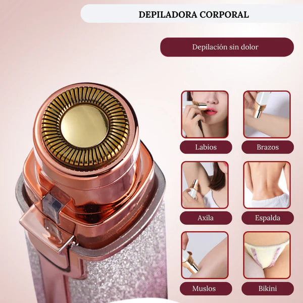 Depiladora 2 en 1 para Cejas y Vello Facial
