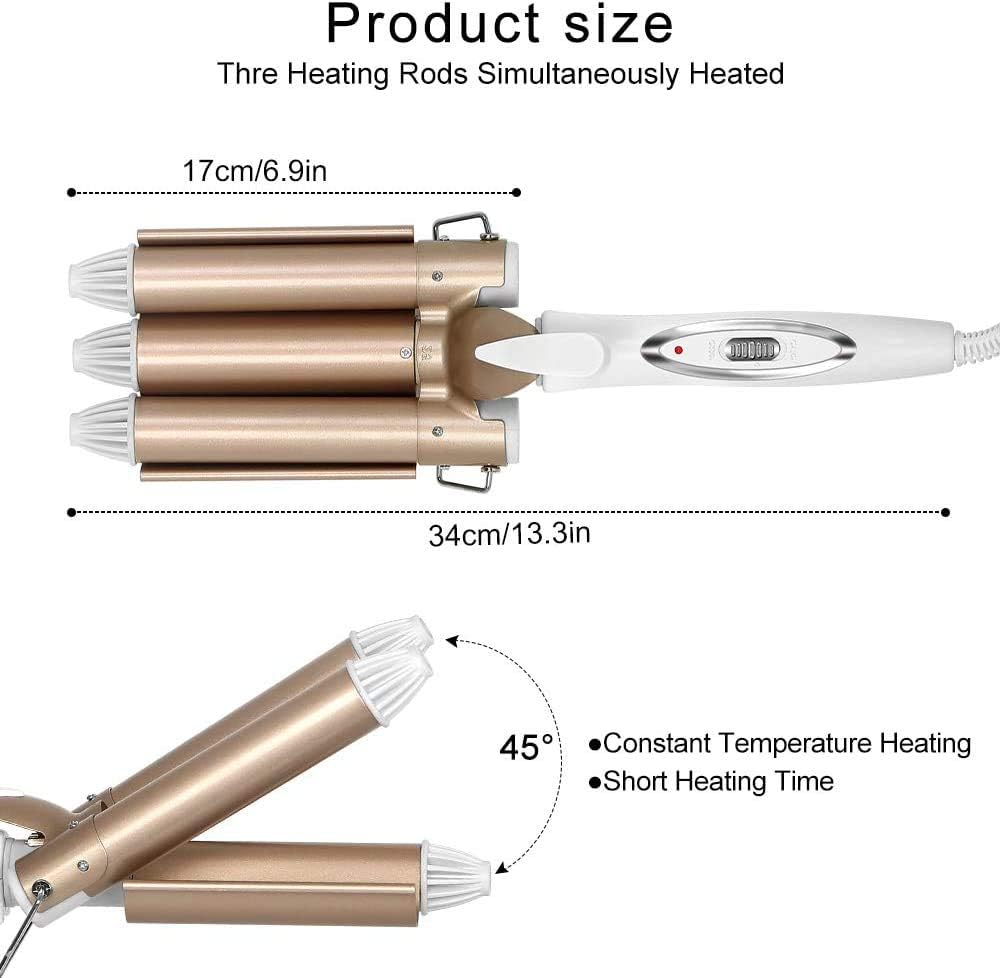 RIZADOR DE PELO TRIPLE EFECTO
